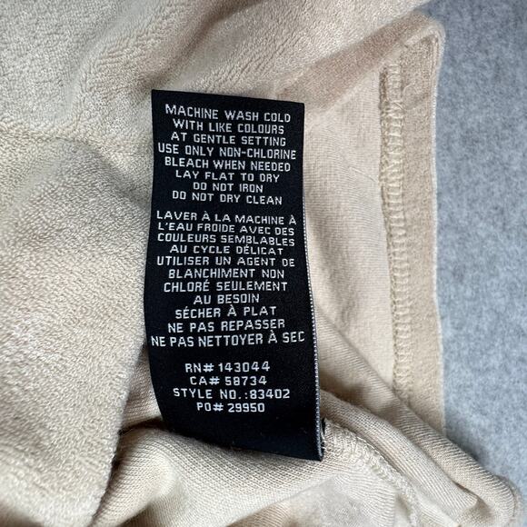 7 For All Mankind Lounge Shorts WMN XS Tan Drawstring 100% Polyester Lightweight - Picture 6 of 7